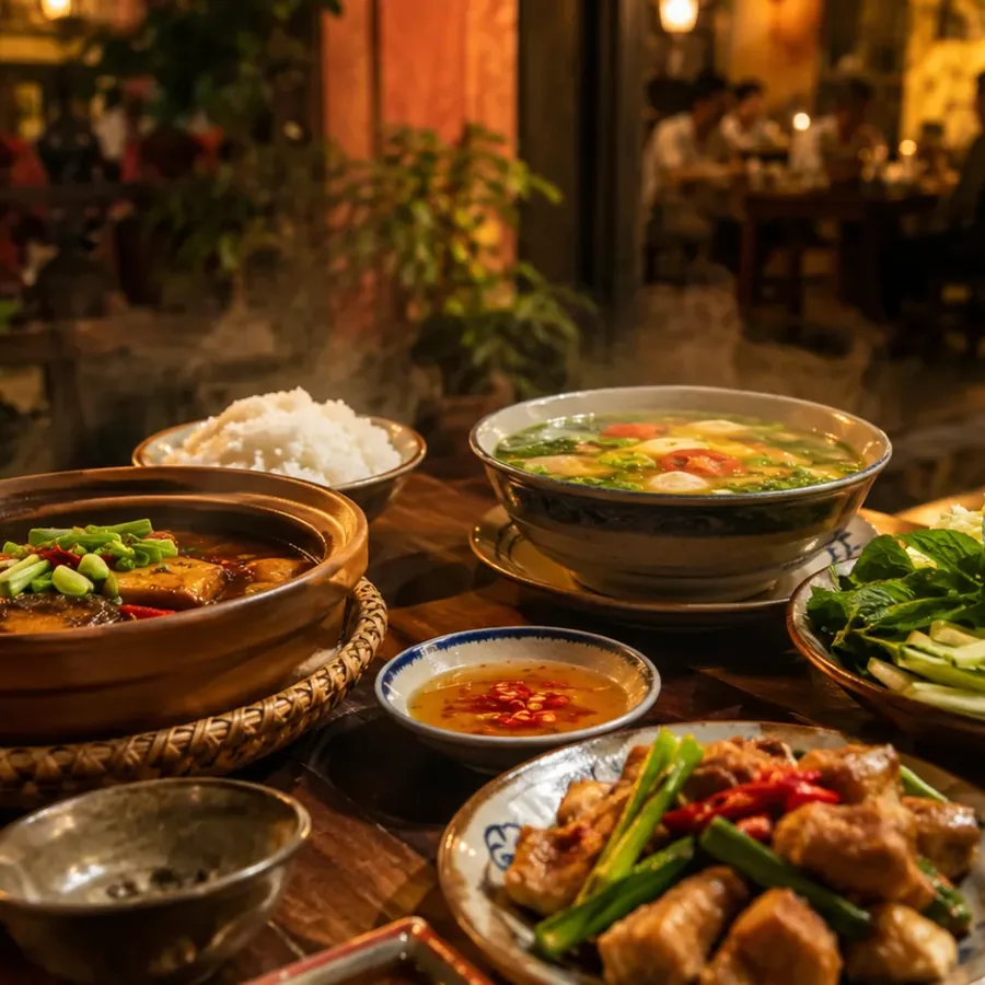 Sân ngoài trời buổi tối